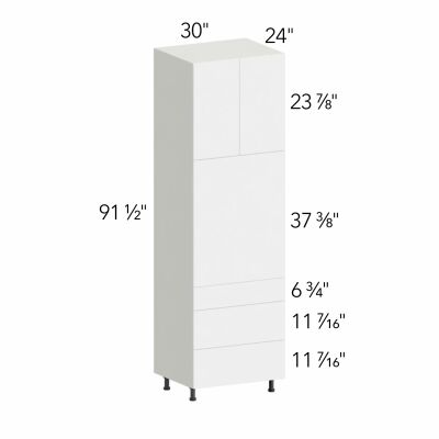 Illume® Tuscany Antracita 30"W x 91.5"H x 24"D Oven Cabinet (OC3096S-3)