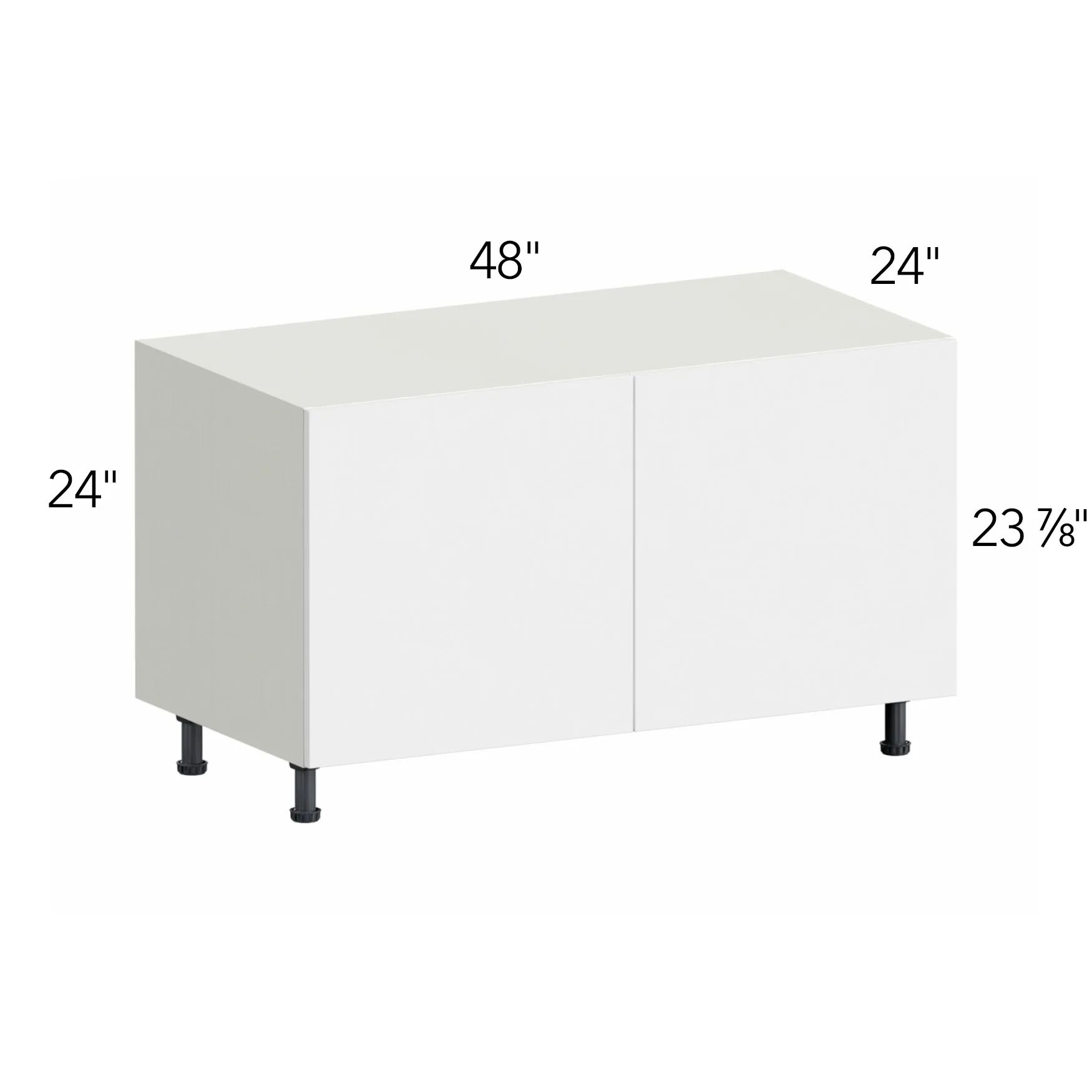 Illume® Tuscany Blanco 48"W x 24"H x 24"D Base Cabinet (RTB48)