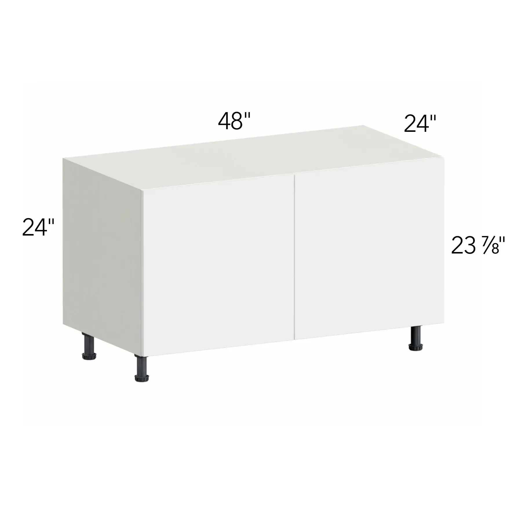 Illume® Tuscany Blanco 48"W x 24"H x 24"D Base Cabinet (RTB48)