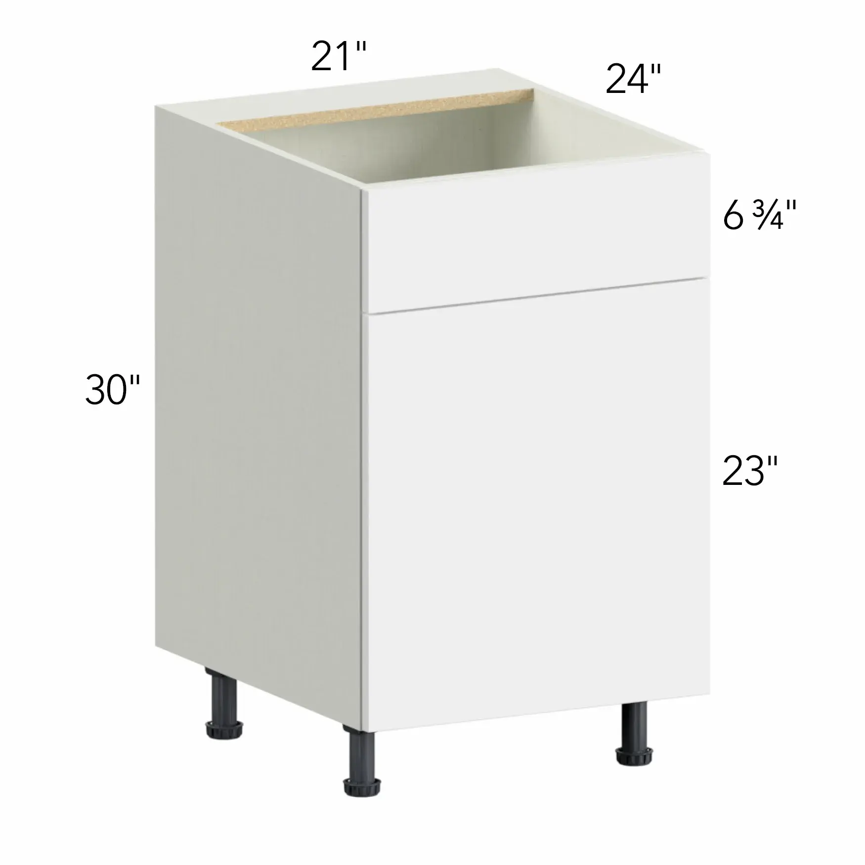 Ovela® Tuscany Antracita 21"W x 34.5"H x 24"D Sink Base Cabinet (SB21)