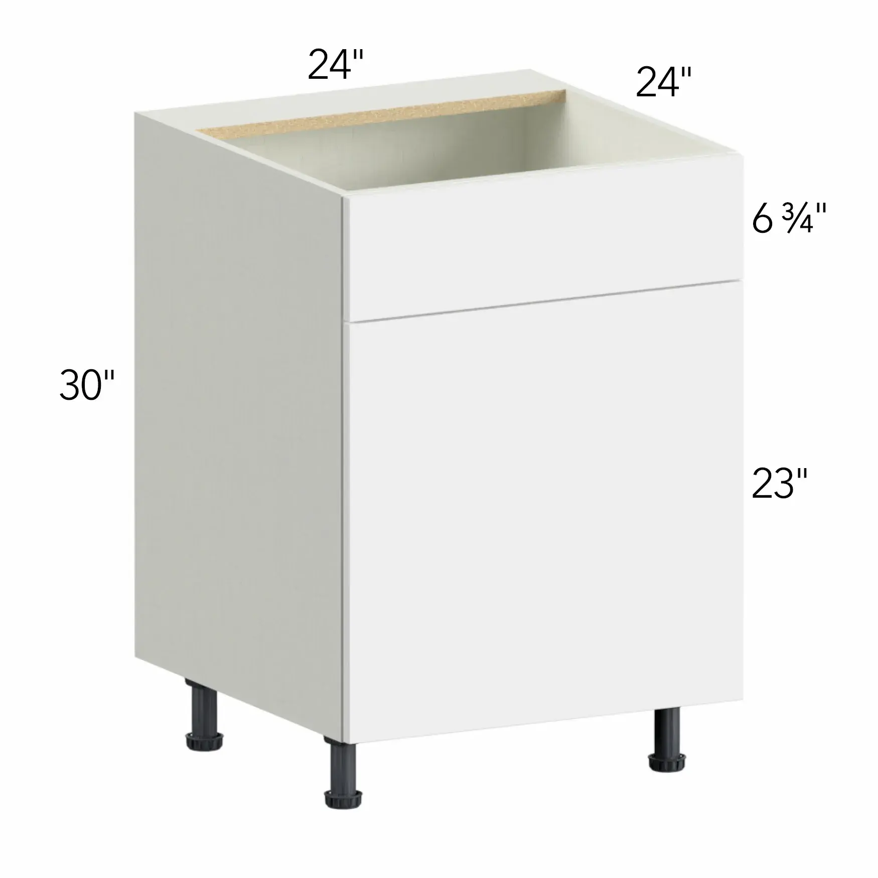 Ovela® Tuscany Antracita 24"W x 34.5"H x 24"D Sink Base Cabinet (SB24SD)