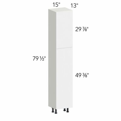 Ovela® Tuscany Antracita 15"W x 79.5"H x 13"D Tall Pantry Cabinet (TP151384)