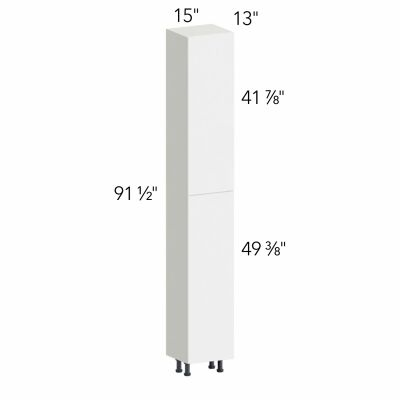 Ovela® Tuscany Antracita 15"W x 91.5"H x 13"D Tall Pantry Cabinet (TP151396)