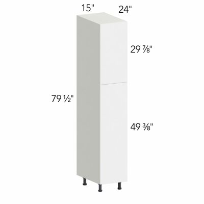 Ovela® Tuscany Antracita 15"W x 79.5"H x 24"D Tall Pantry Cabinet (TP152484)