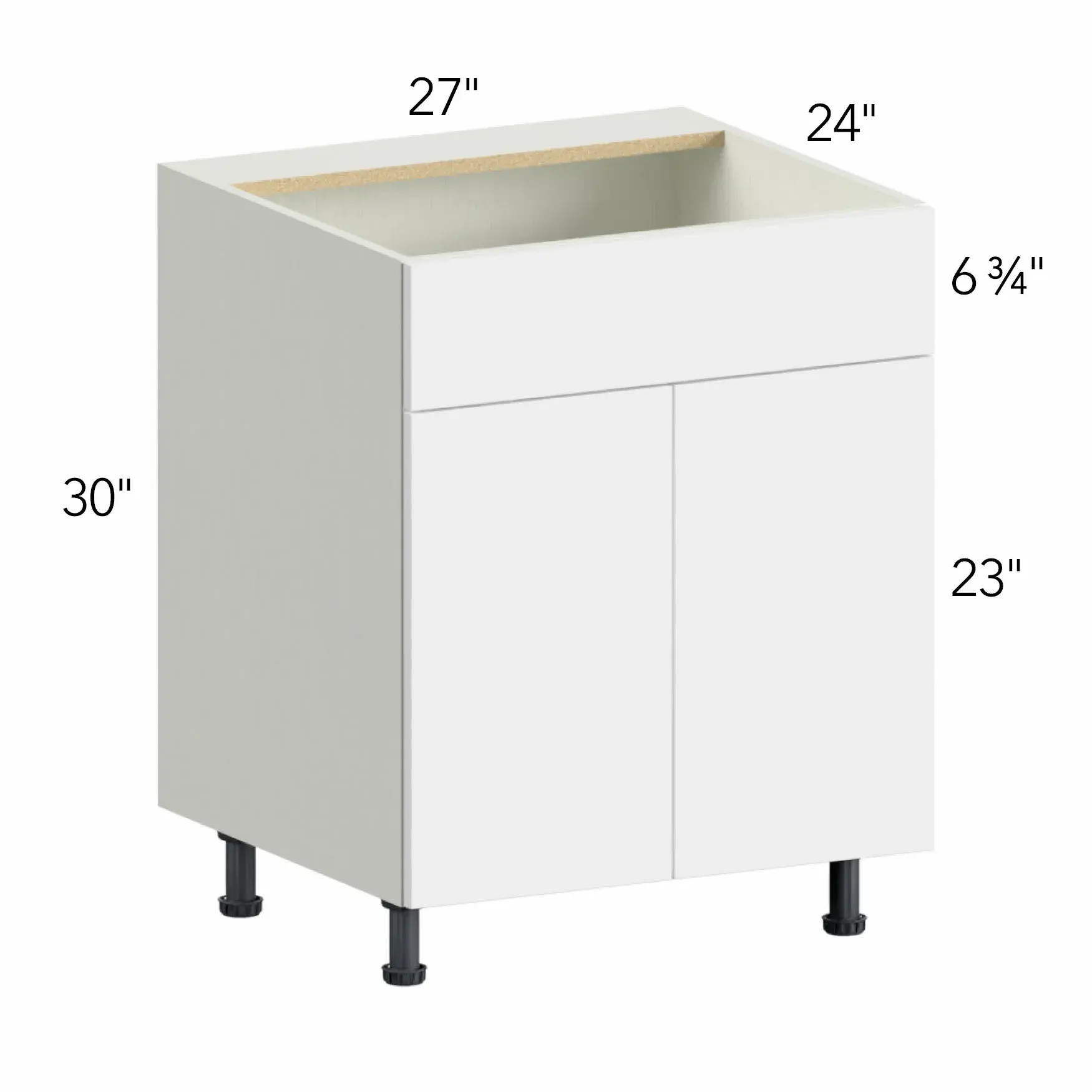 Ovela® Tuscany Antracita 27"W x 34.5"H x 24"D Sink Base Cabinet (SB27)