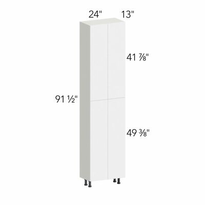 Illume® Tuscany Blanco 24"W x 91.5"H x 13"D Tall Pantry Cabinet (TP241396)