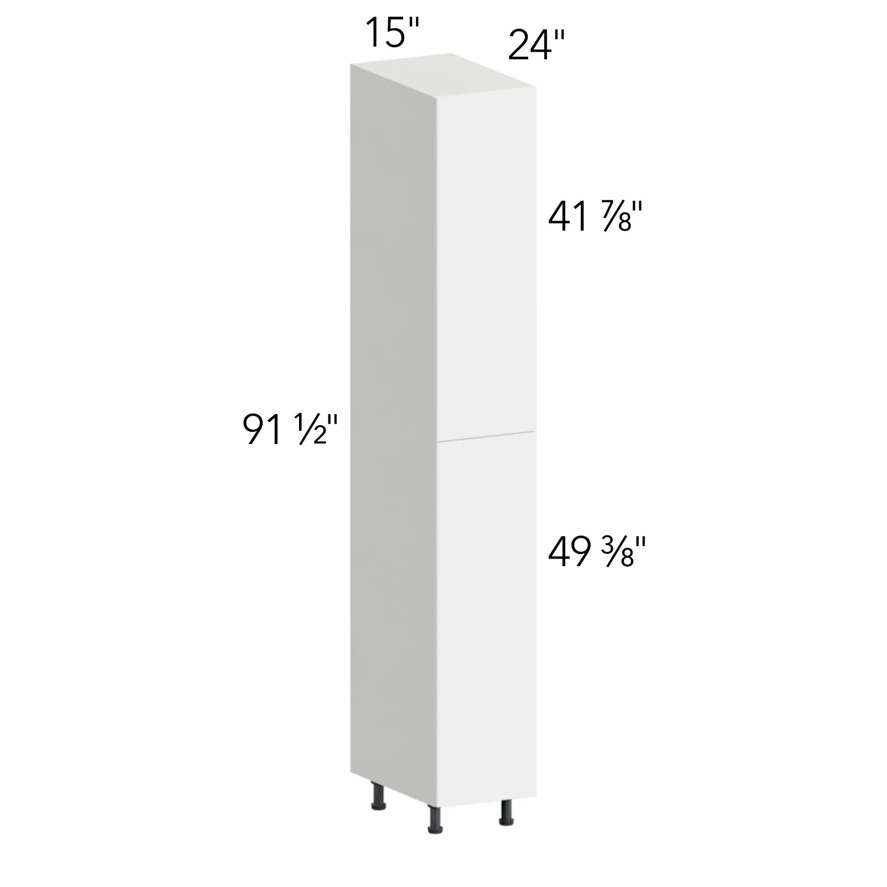 Illume® Tuscany Antracita 15"W x 91.5"H x 24"D Tall Pantry Cabinet (TP152496)