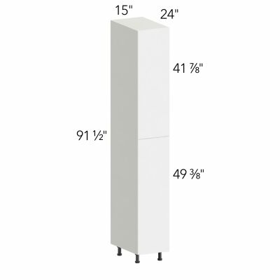 Ovela® Tuscany Antracita 15"W x 91.5"H x 24"D Tall Pantry Cabinet (TP152496)