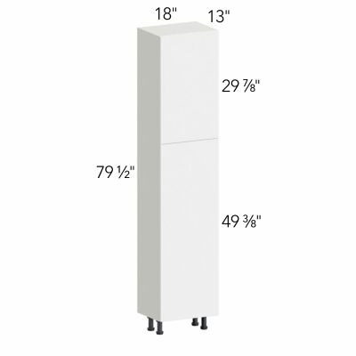 Ovela® Tuscany Antracita 18"W x 79.5"H x 13"D Tall Pantry Cabinet (TP181384)