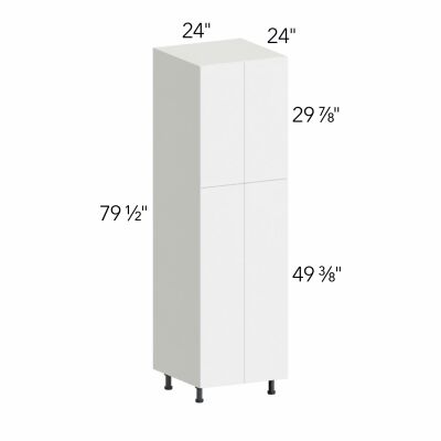 Ovela® Tuscany Antracita 24"W x 79.5"H x 24"D Tall Pantry Cabinet (TP242484)