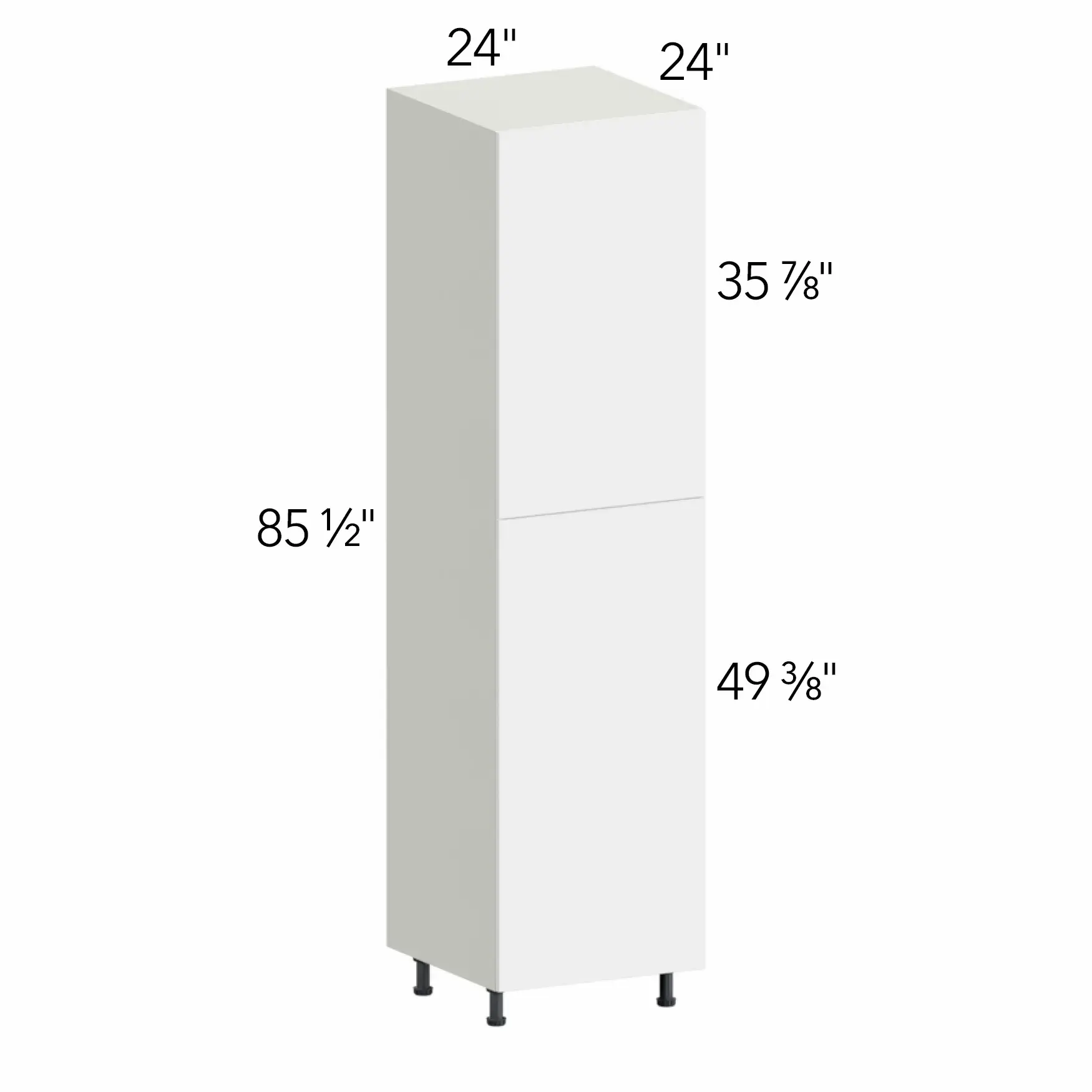 Ovela® Tuscany Antracita 24"W x 85.5"H x 24"D Tall Pantry Cabinet (TP242490SD)