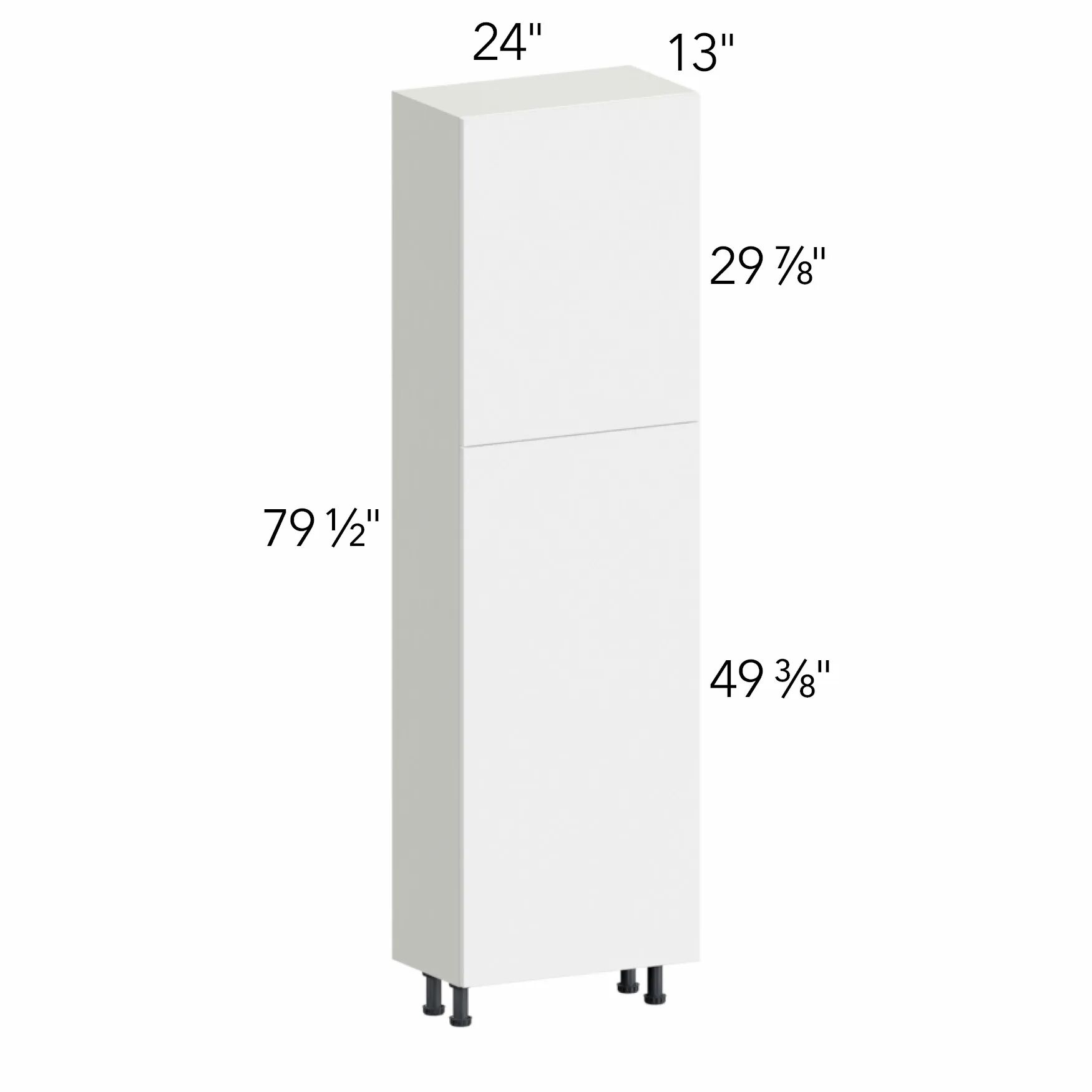 Ovela® Tuscany Antracita 24"W x 79.5"H x 13"D Tall Pantry Cabinet (TP241384SD)