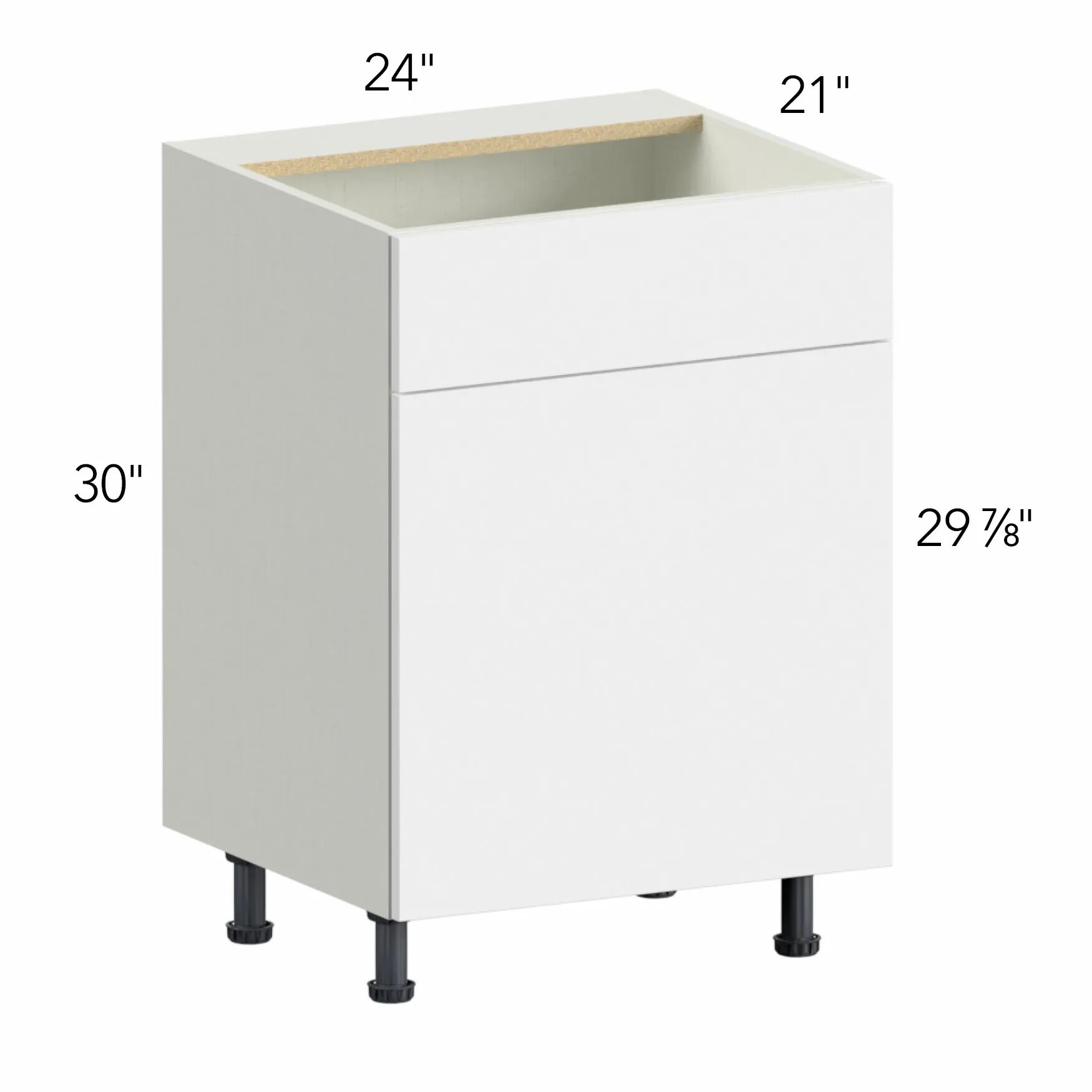 Ovela® Tuscany Blanco 24"W x 34.5"H x 21"D Vanity Cabinet (VSB24SD)
