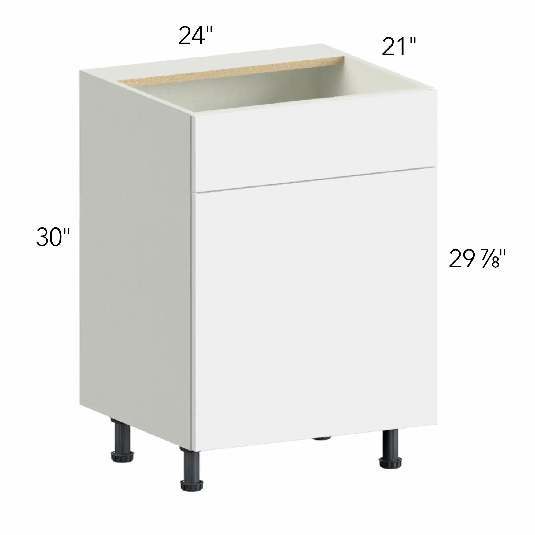 Ovela® Tuscany Blanco 24"W x 34.5"H x 21"D Vanity Cabinet (VSB24SD)