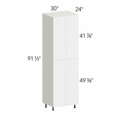 Ovela® Tuscany Antracita 30"W x 91.5"H x 24"D Tall Pantry Cabinet (TP302496)