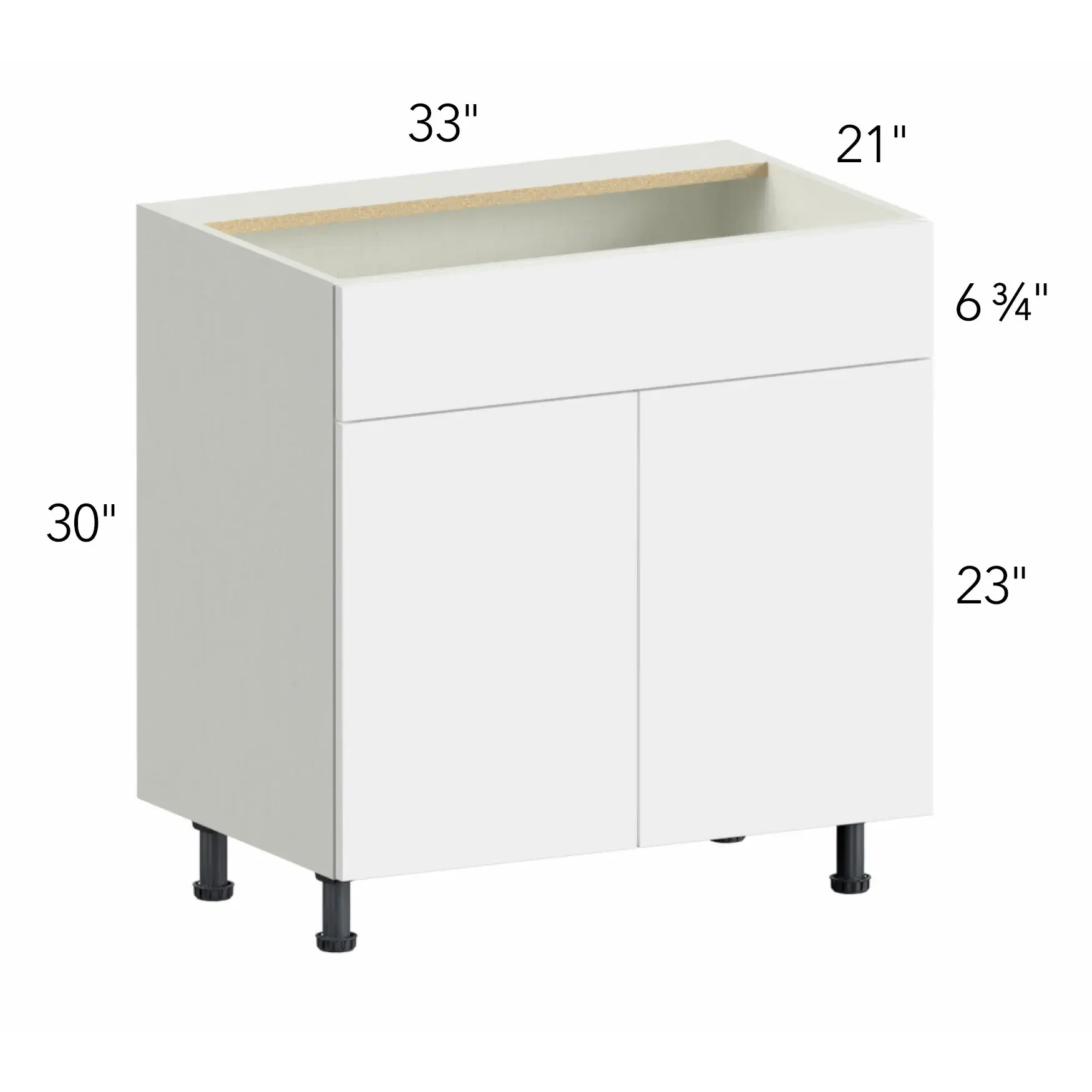 Ovela® Tuscany Ida 2 33"W x 34.5"H x 21"D Vanity Cabinet (VSB33)