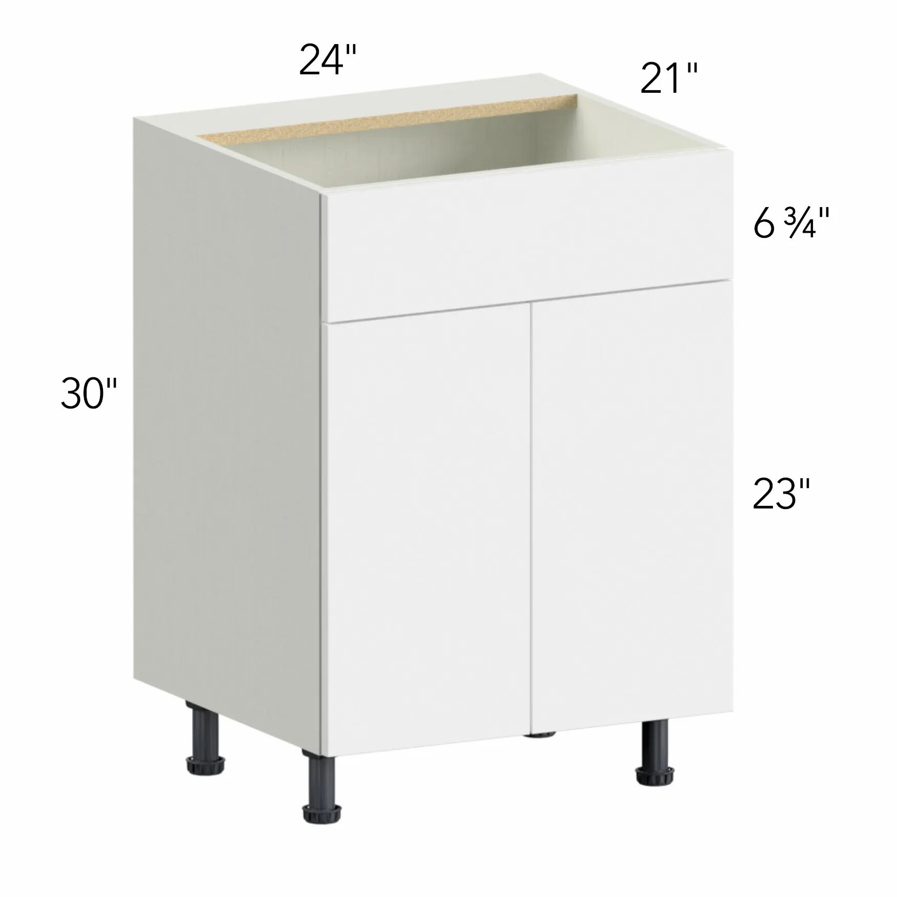 Illume® Tuscany Blanco 24"W x 30"H x 21"D Vanity Cabinet (VSB24)