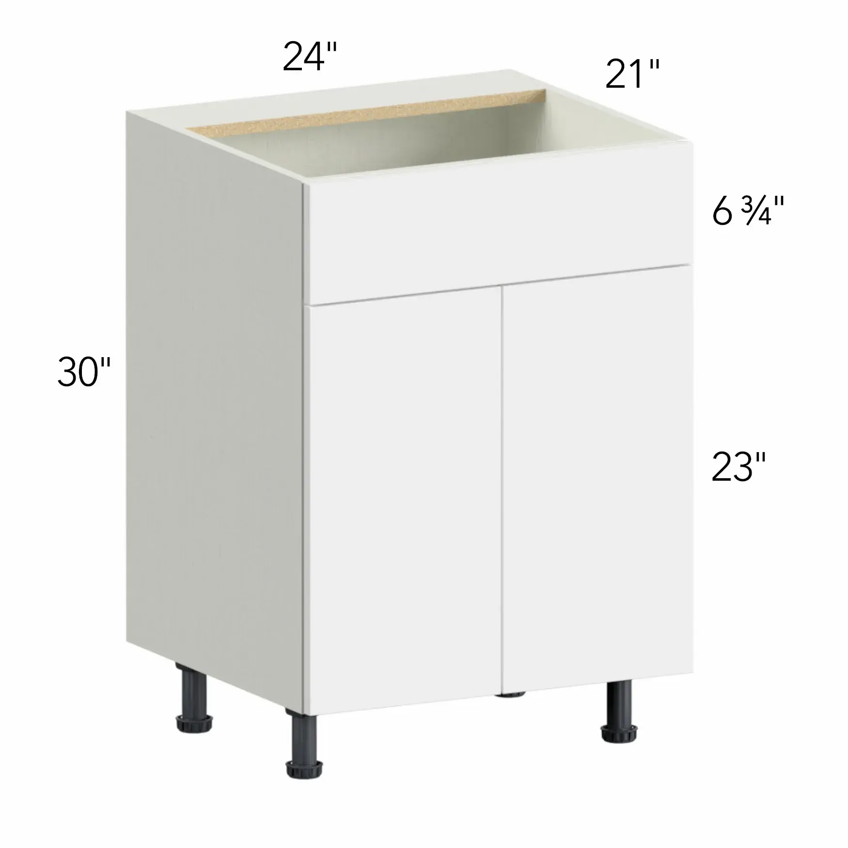 Illume® Tuscany Blanco 24"W x 30"H x 21"D Vanity Cabinet (VSB24)