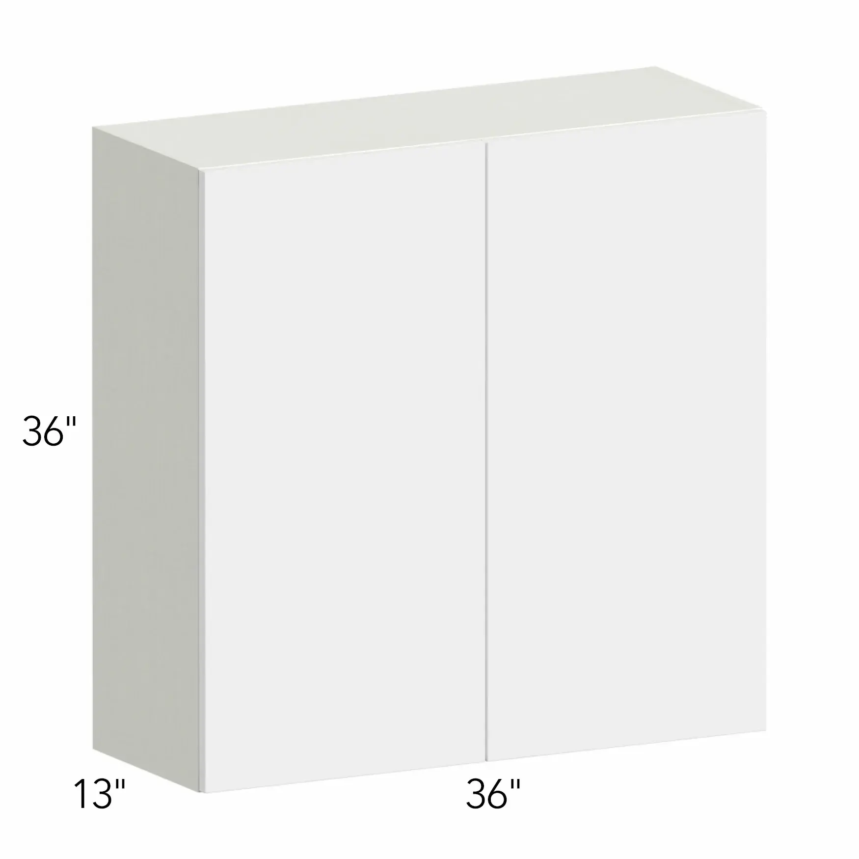 Ovela® Tuscany Antracita 36"W x 36"H x 13"D Wall Cabinet (W3636)