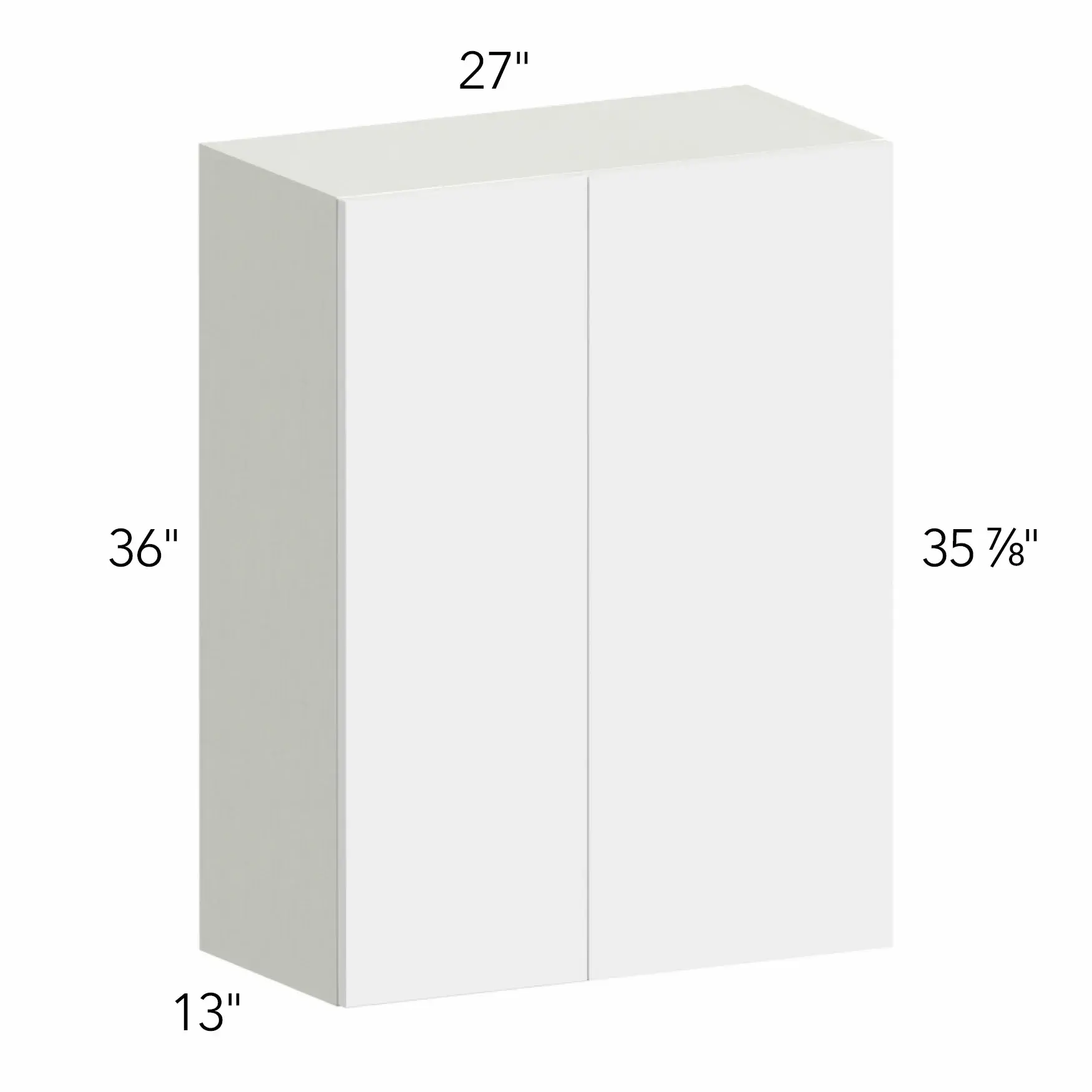 Illume® Tuscany Ida 1 27"W x 36"H x 13"D Blind Corner Cabinet (WBC2736)