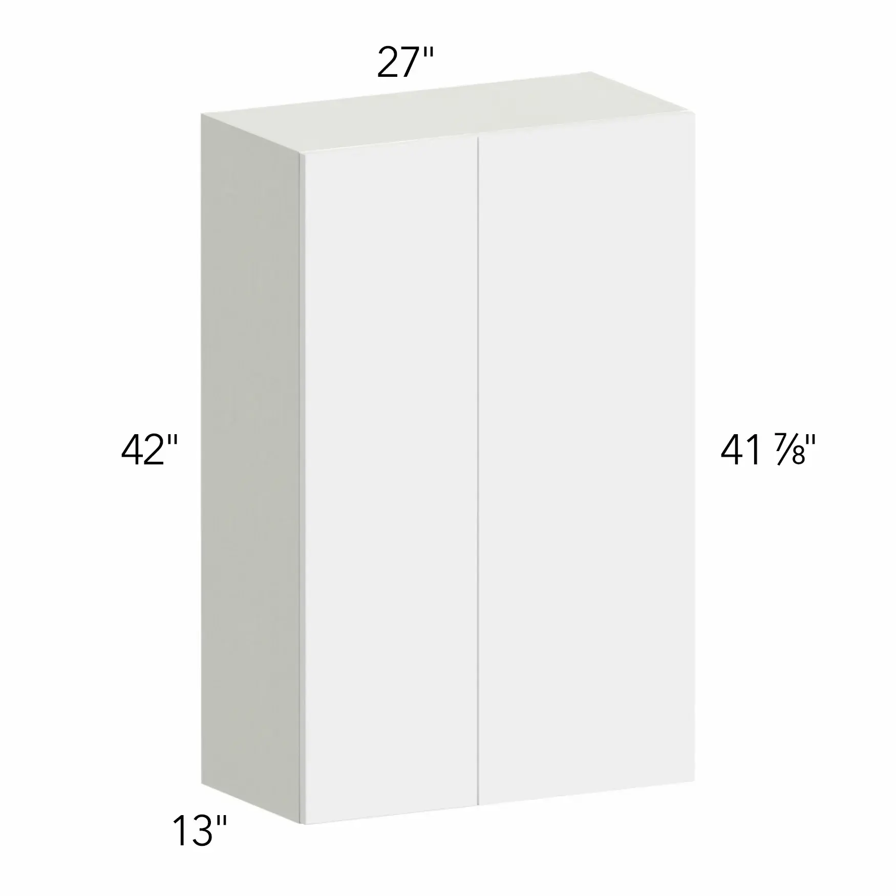 Ovela® Tuscany Blanco 27"W x 42"H x 13"D Blind Corner Cabinet (WBC2742)