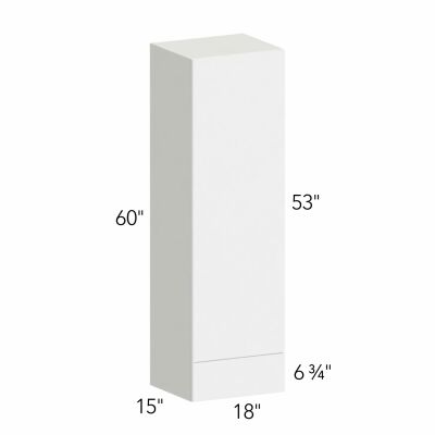 Ovela® Tuscany Antracita 18"W x 60"H x 15"D Wall Cabinet with Drawers (WD1860)