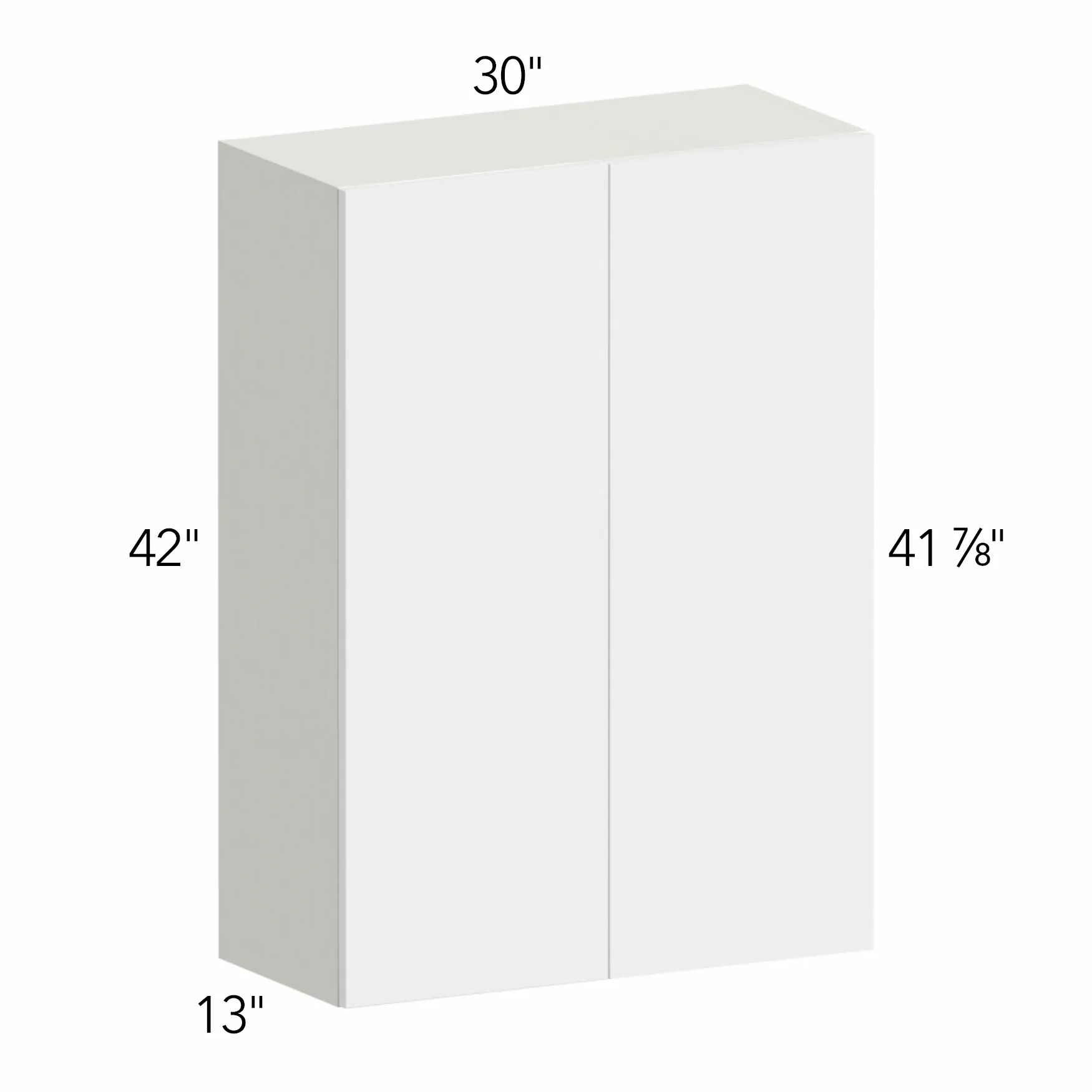 Illume® Tuscany Blanco 30"W x 42"H x 13"D Blind Corner Cabinet (WBC3042)