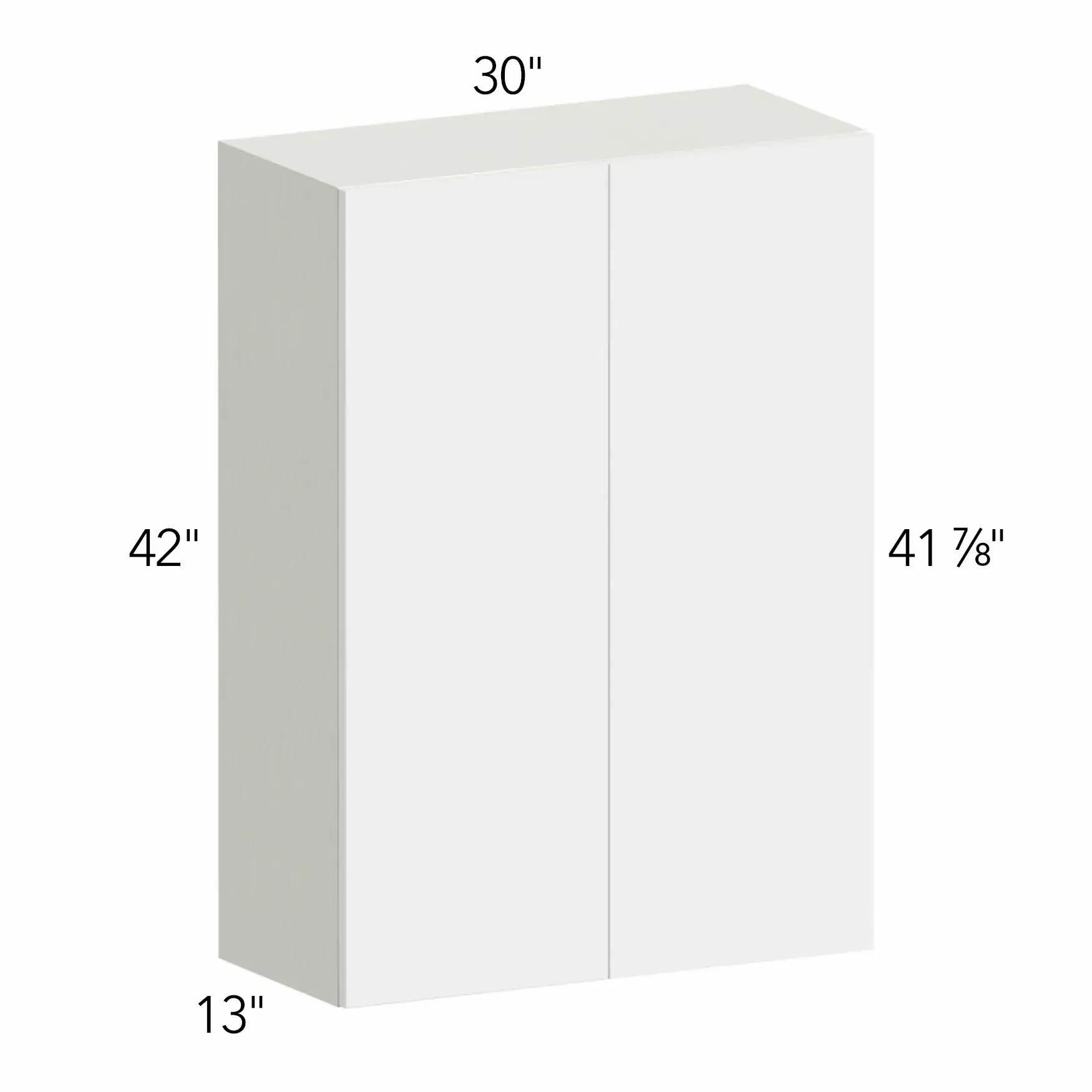 Illume® Tuscany Blanco 30"W x 42"H x 13"D Blind Corner Cabinet (WBC3042)