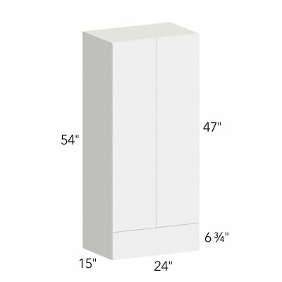 Ovela® Tuscany Antracita 24"W x 54"H x 15"D Wall Cabinet with Drawers (WD2454)