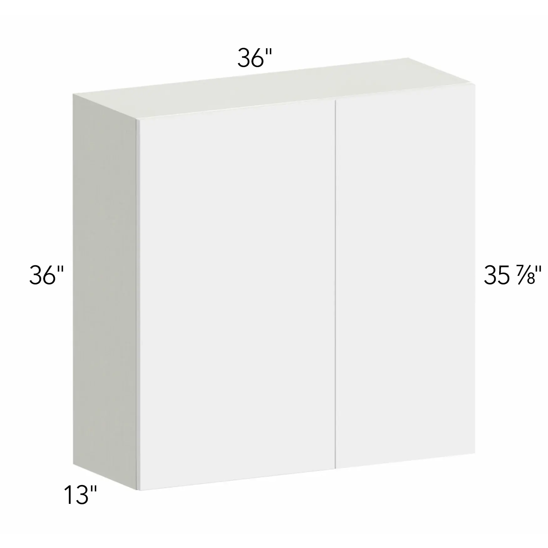 Ovela® Tuscany Ida 2 36"W x 36"H x 13"D Blind Corner Cabinet (WBC3636)