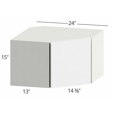 Ovela® Tuscany Antracita 24"W x 15"H x 24"D Diagonal Corner Wall Cabinet (WDC2415)