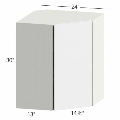 Illume® Tuscany Antracita 24"W x 30"H x 24"D Diagonal Corner Wall Cabinet (WDC2430)