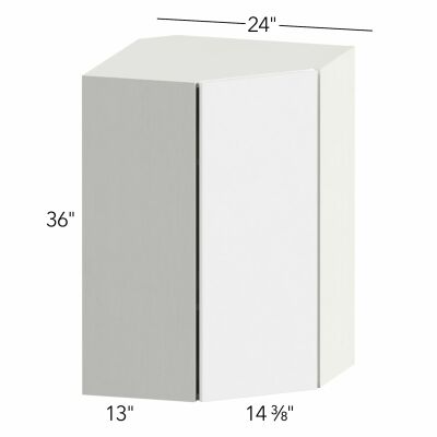 Ovela® Tuscany Antracita 24"W x 36"H x 24"D Diagonal Corner Wall Cabinet (WDC2436)
