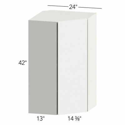 Ovela® Tuscany Antracita 24"W x 42"H x 24"D Diagonal Corner Wall Cabinet (WDC2442)