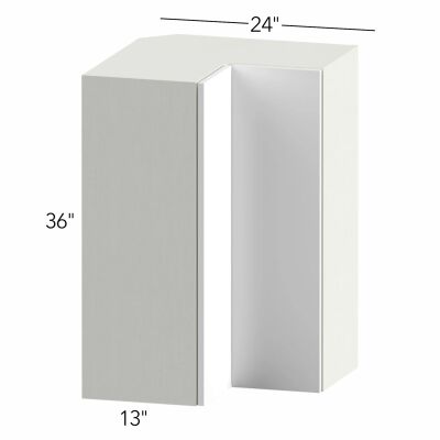 Ovela® Tuscany Antracita 24"W x 36"H x 24"D Pie Cut Corner Cabinet (WPC2436)