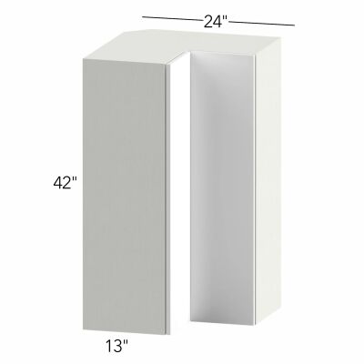 Ovela® Tuscany Antracita 24"W x 42"H x 24"D Pie Cut Corner Cabinet (WPC2442)