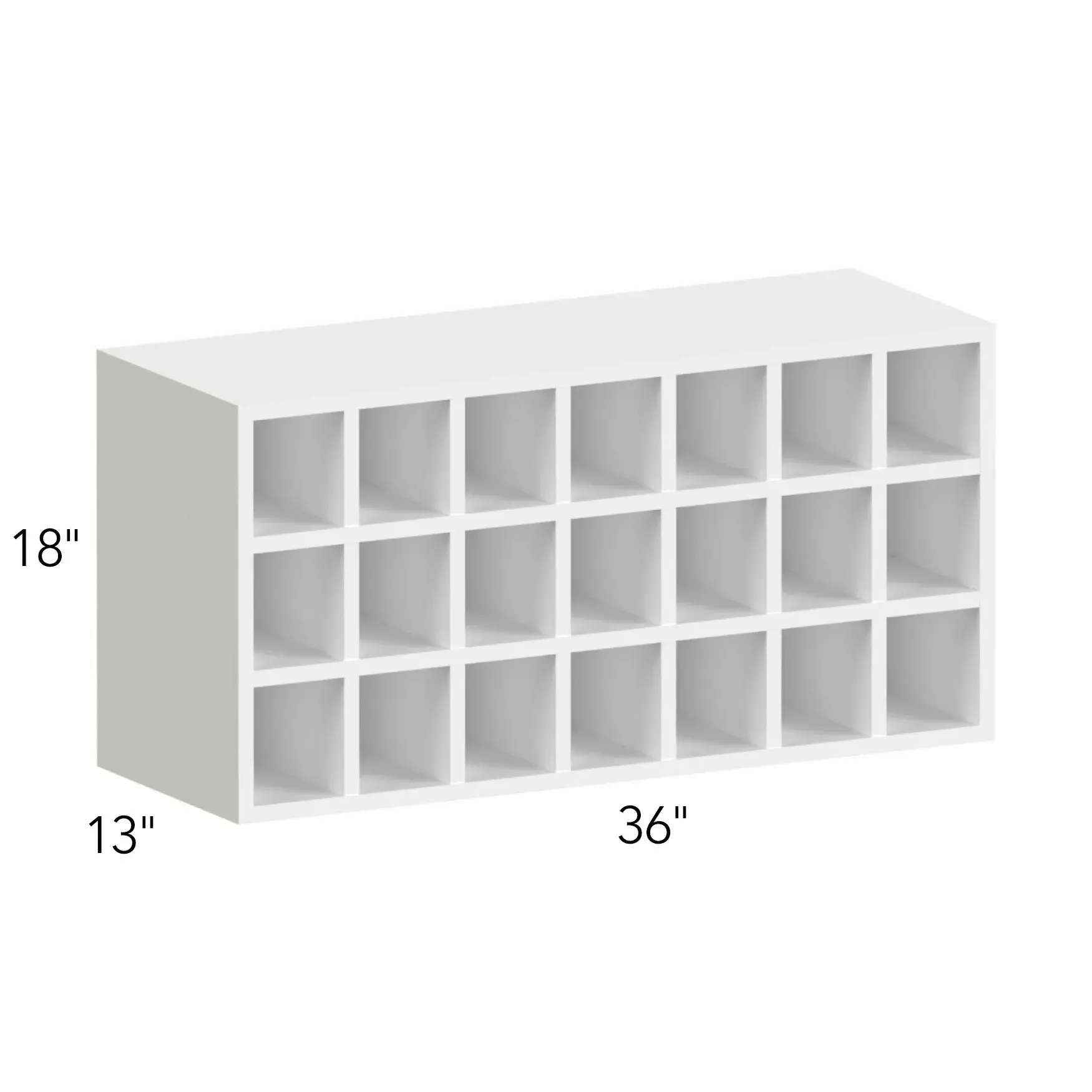 Ovela® Tuscany Ida 2 36"W x 18"H x 13"D Wall Wine Rack (WR3618)