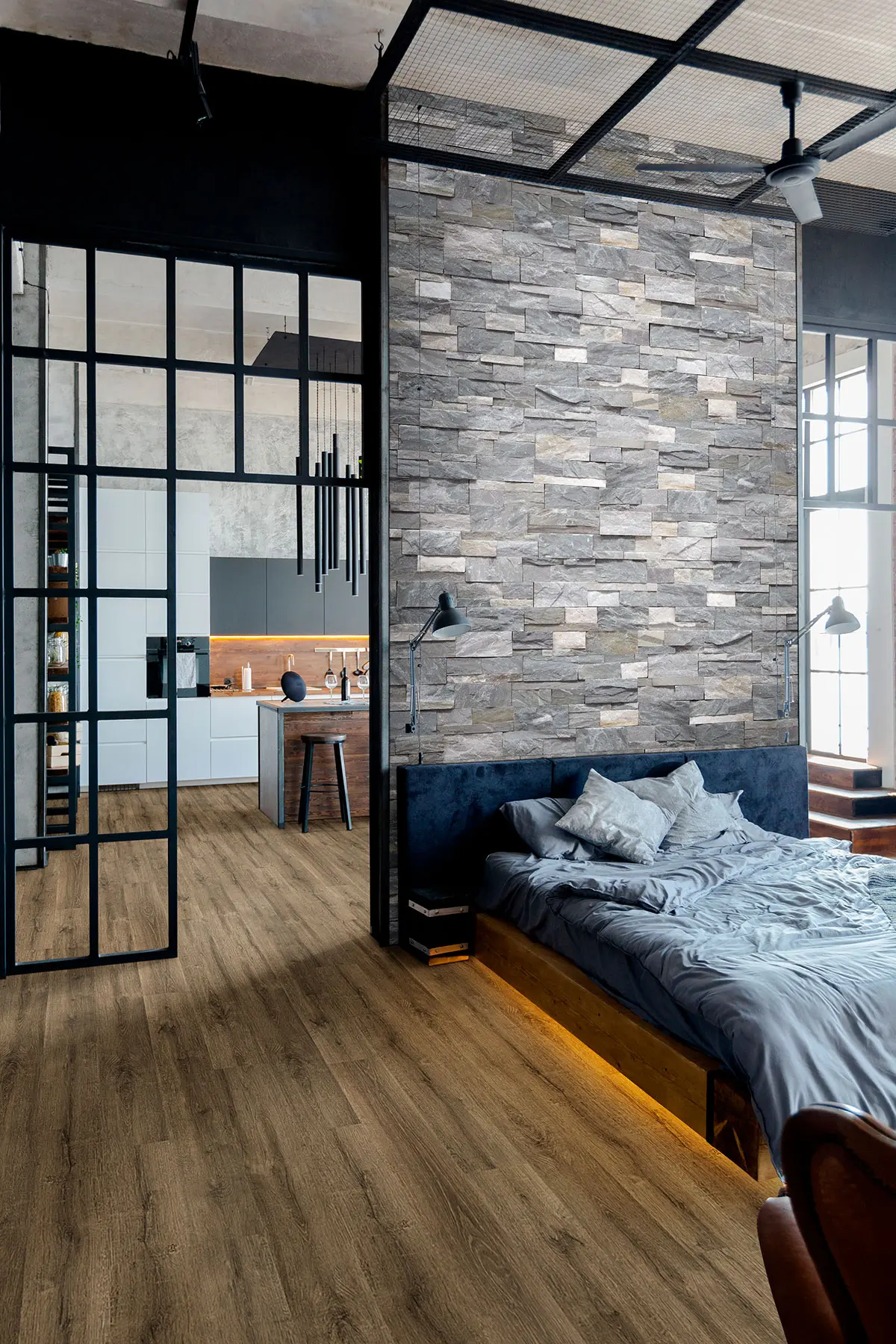 Kallum Walnut Waves® Luxury Vinyl Planks