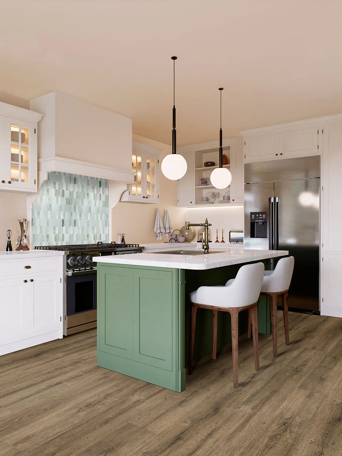 Kallum Walnut Waves® Luxury Vinyl Planks