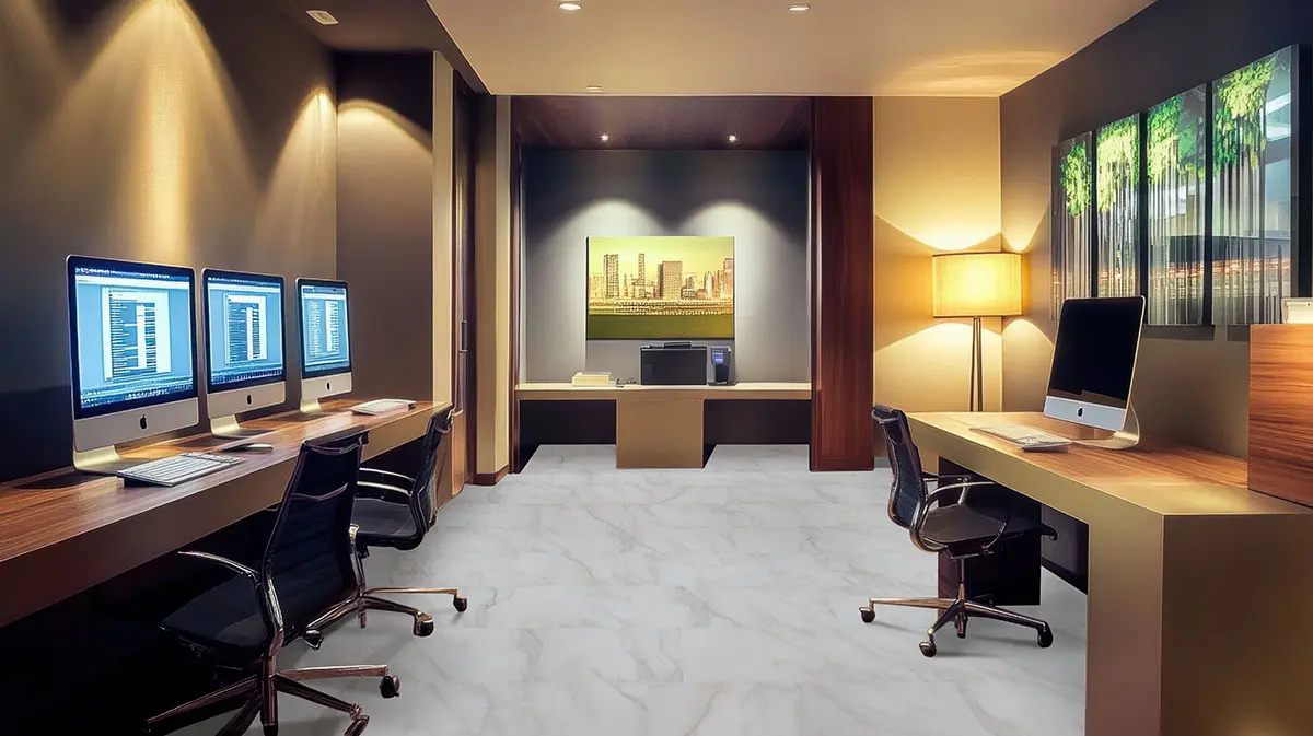 Trecento® Calacatta Venosa Gold® Luxury Vinyl Tile