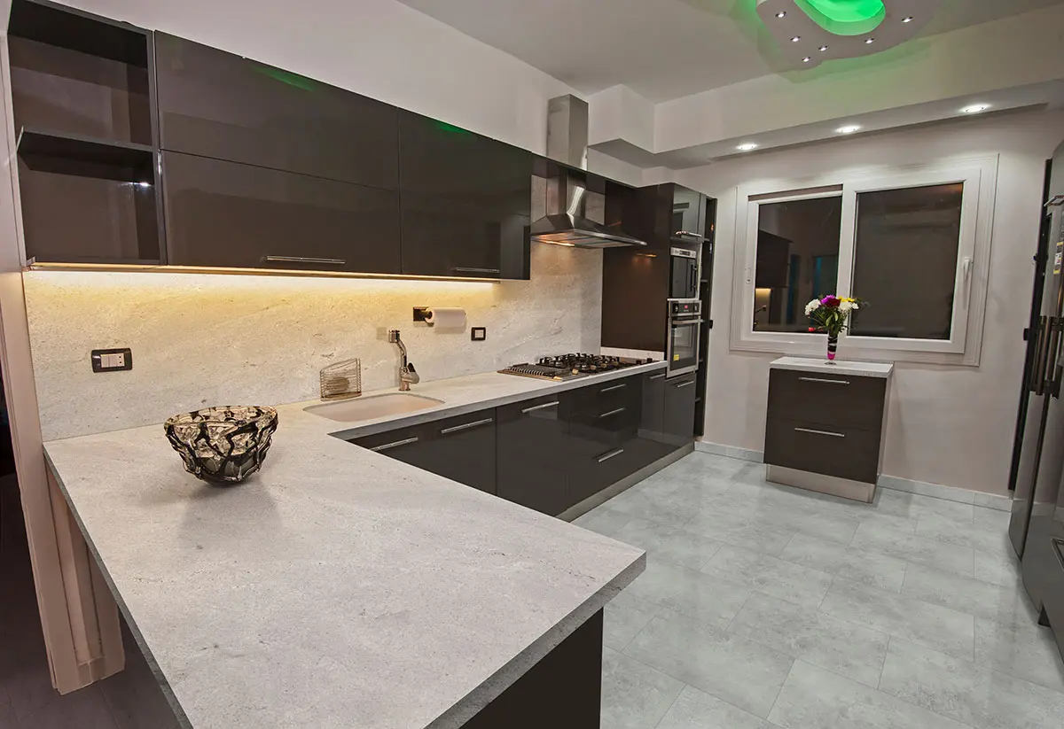 Trecento® Mountains Gray® Luxury Vinyl Tile
