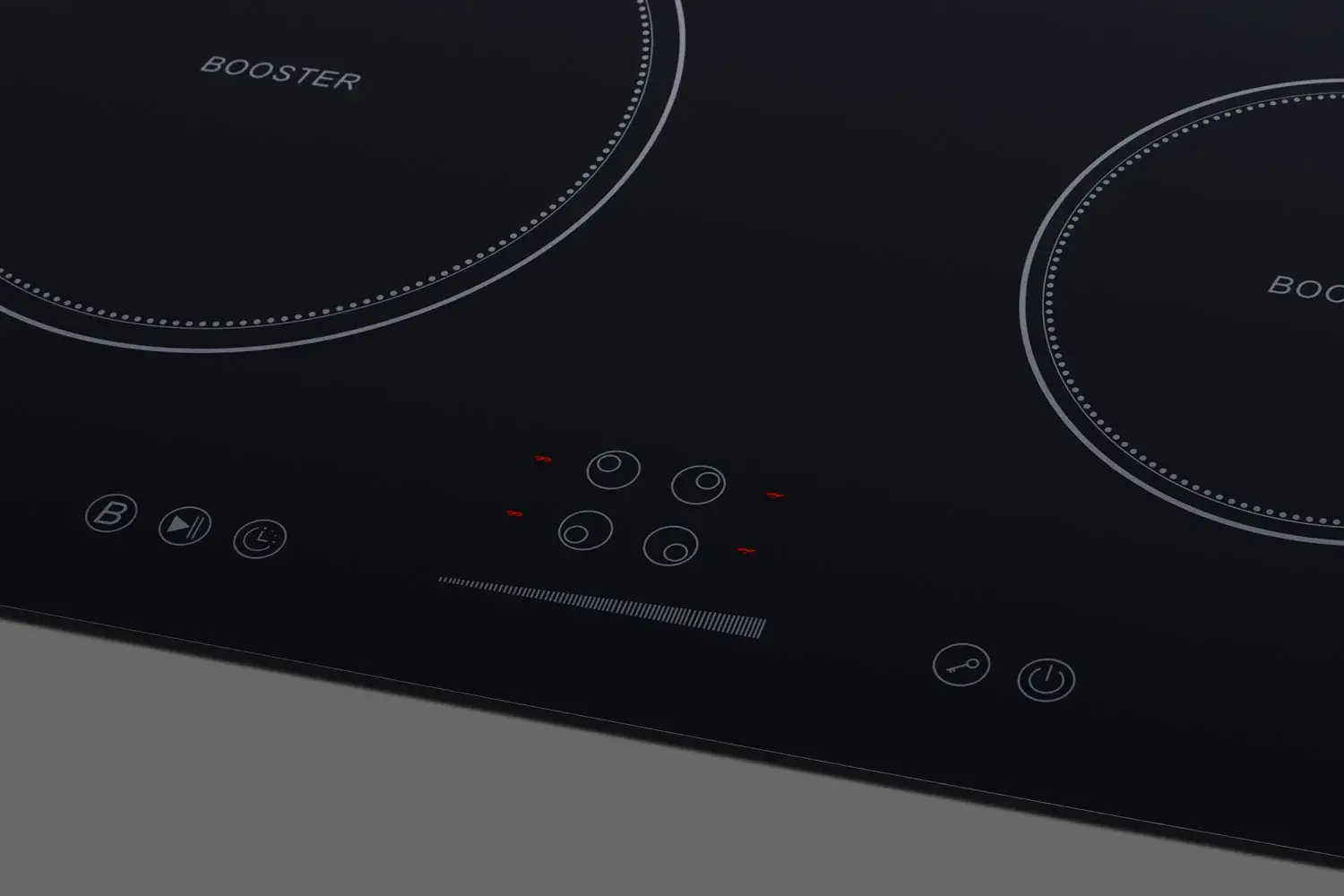 Summit SINC4B242W 24" Wide 208-240V 4-Zone Induction Cooktop