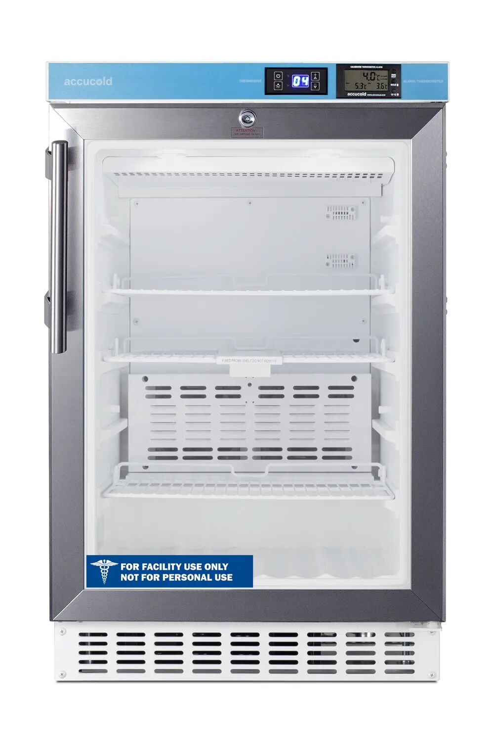 Summit ACR46GLCAL 20" Wide Built-In Pharmacy All-Refrigerator, ADA Compliant