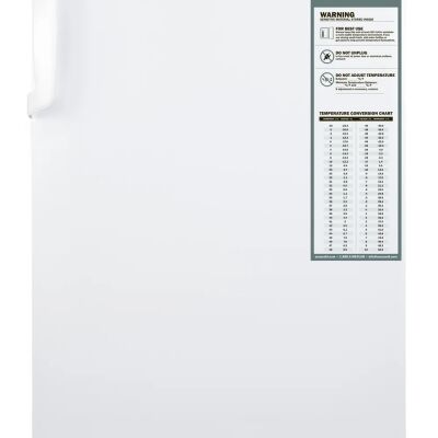 Summit ADA404REF 20" Wide Built-In Healthcare All-Refrigerator, ADA Compliant