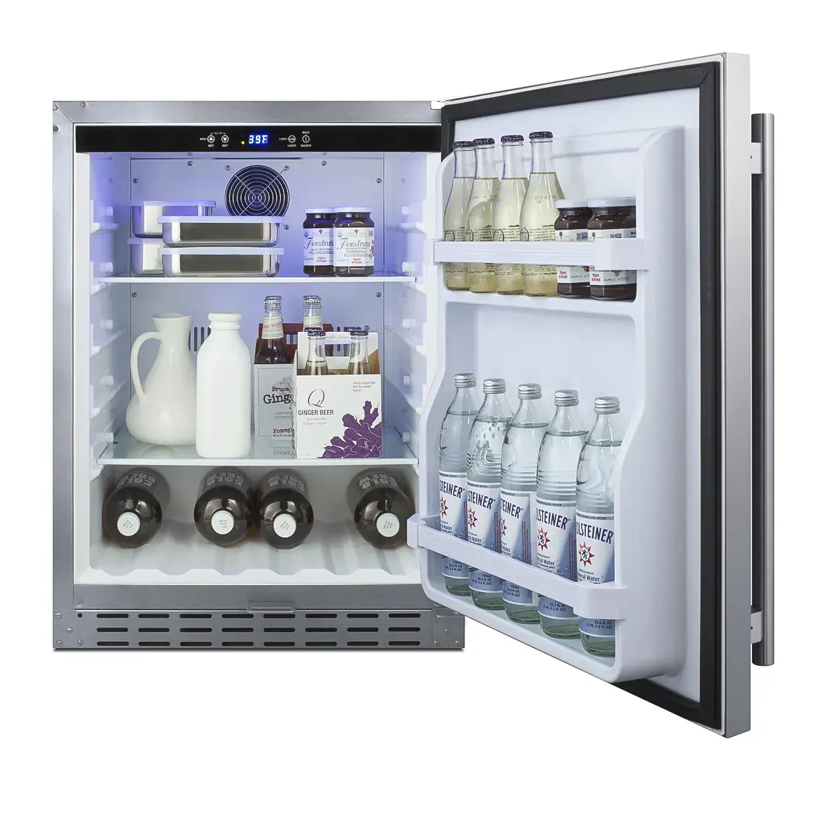 Summit AL55CSS 24" Wide Built-In All-Refrigerator, ADA Compliant