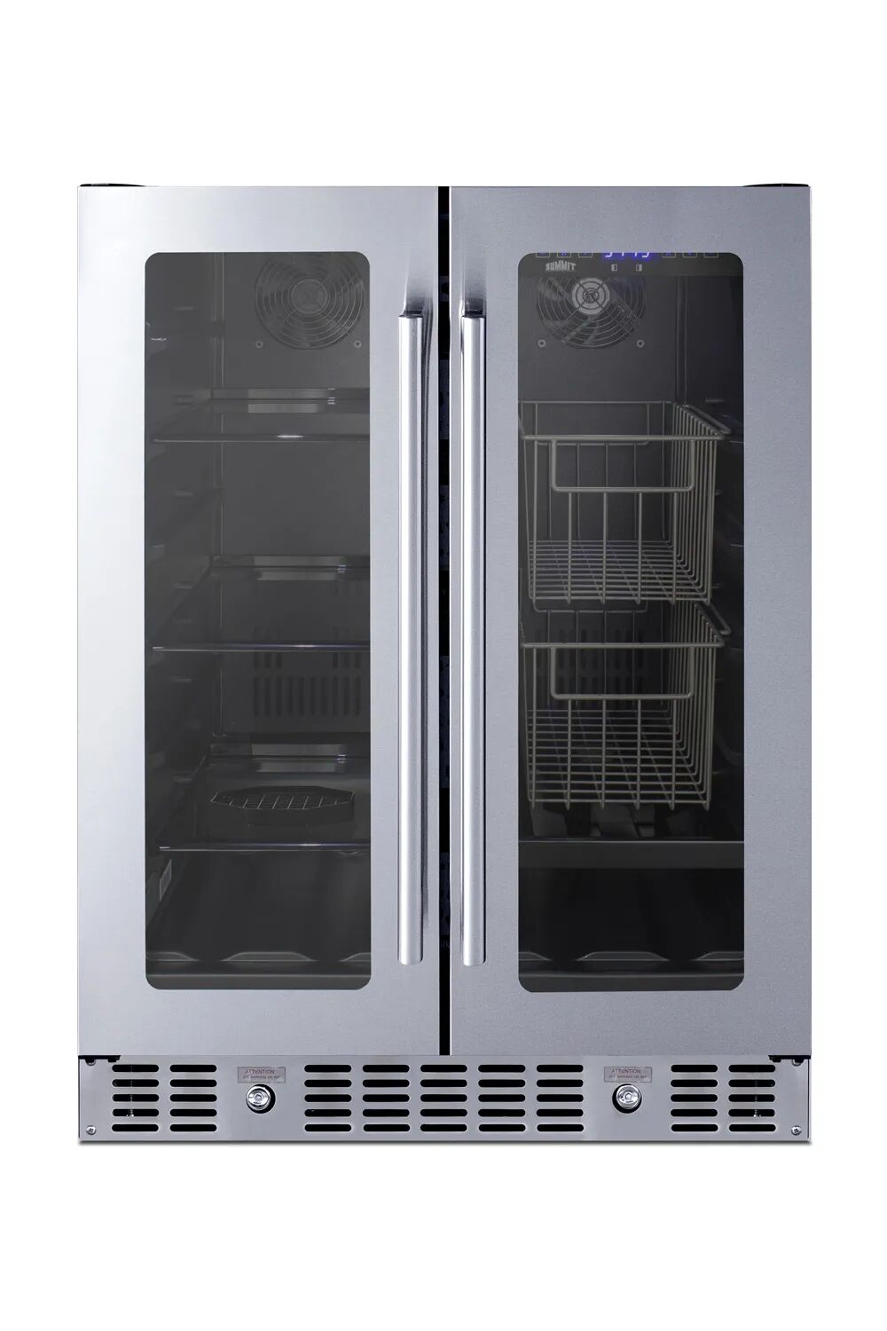Summit ALFD24WBVPANTRY 24" Built-In Dual-Zone Produce Refrigerator, ADA Compliant