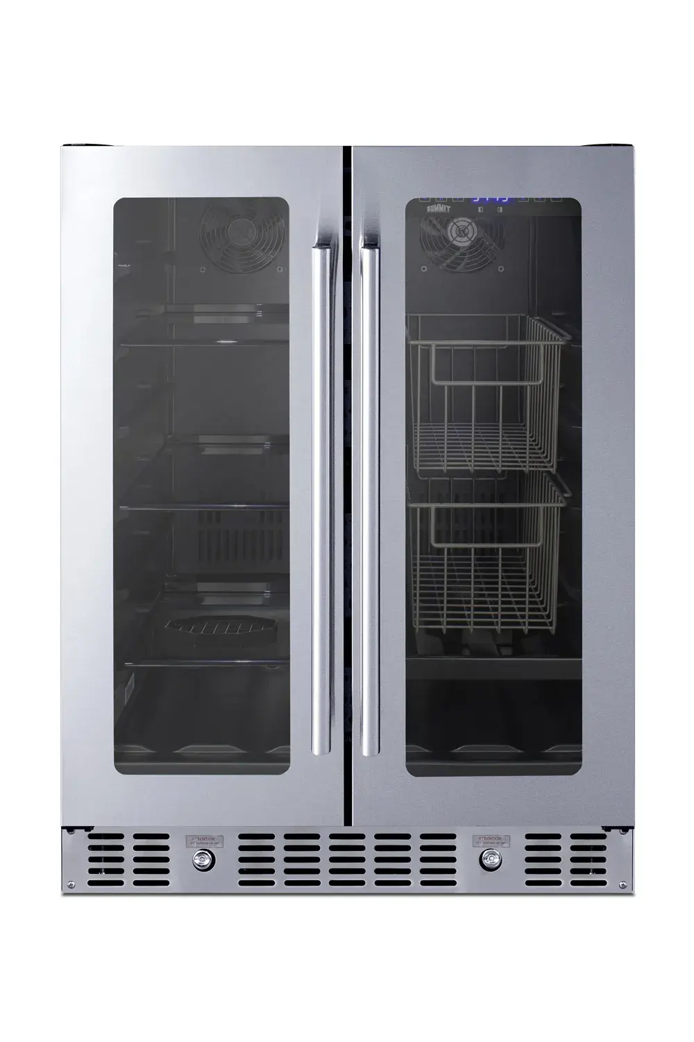 Summit ALFD24WBVPANTRY 24" Built-In Dual-Zone Produce Refrigerator, ADA Compliant