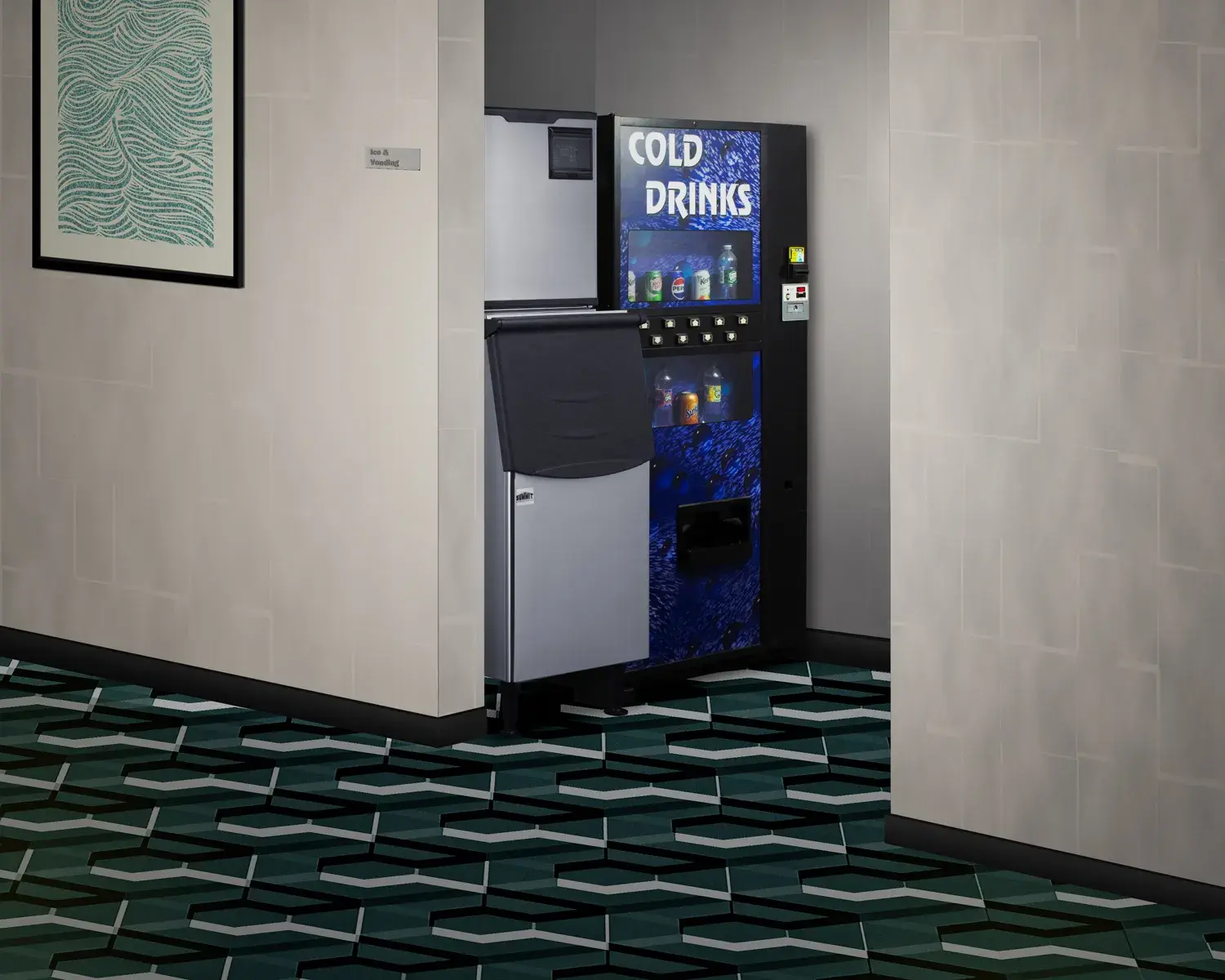 Summit BIM352KBIN 350 lb. Commercial Ice Machine With Stainless Steel Bin