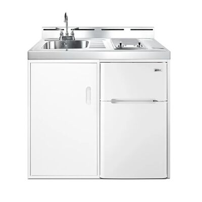 Summit C39ELGLASS 39" Wide All-In-One Kitchenette