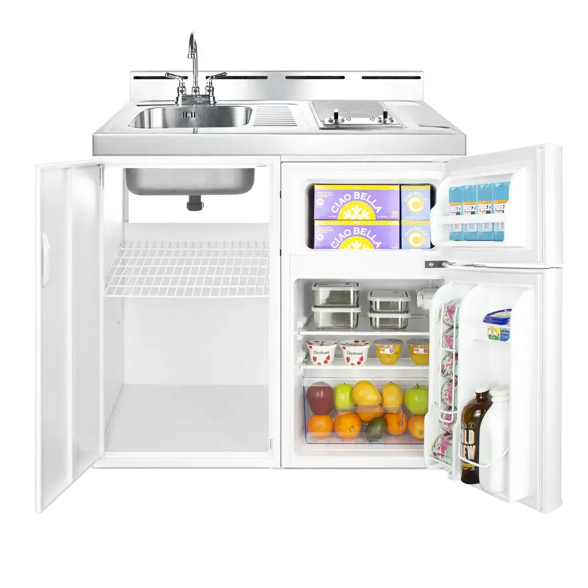 Summit C39ELGLASS 39" Wide All-In-One Kitchenette